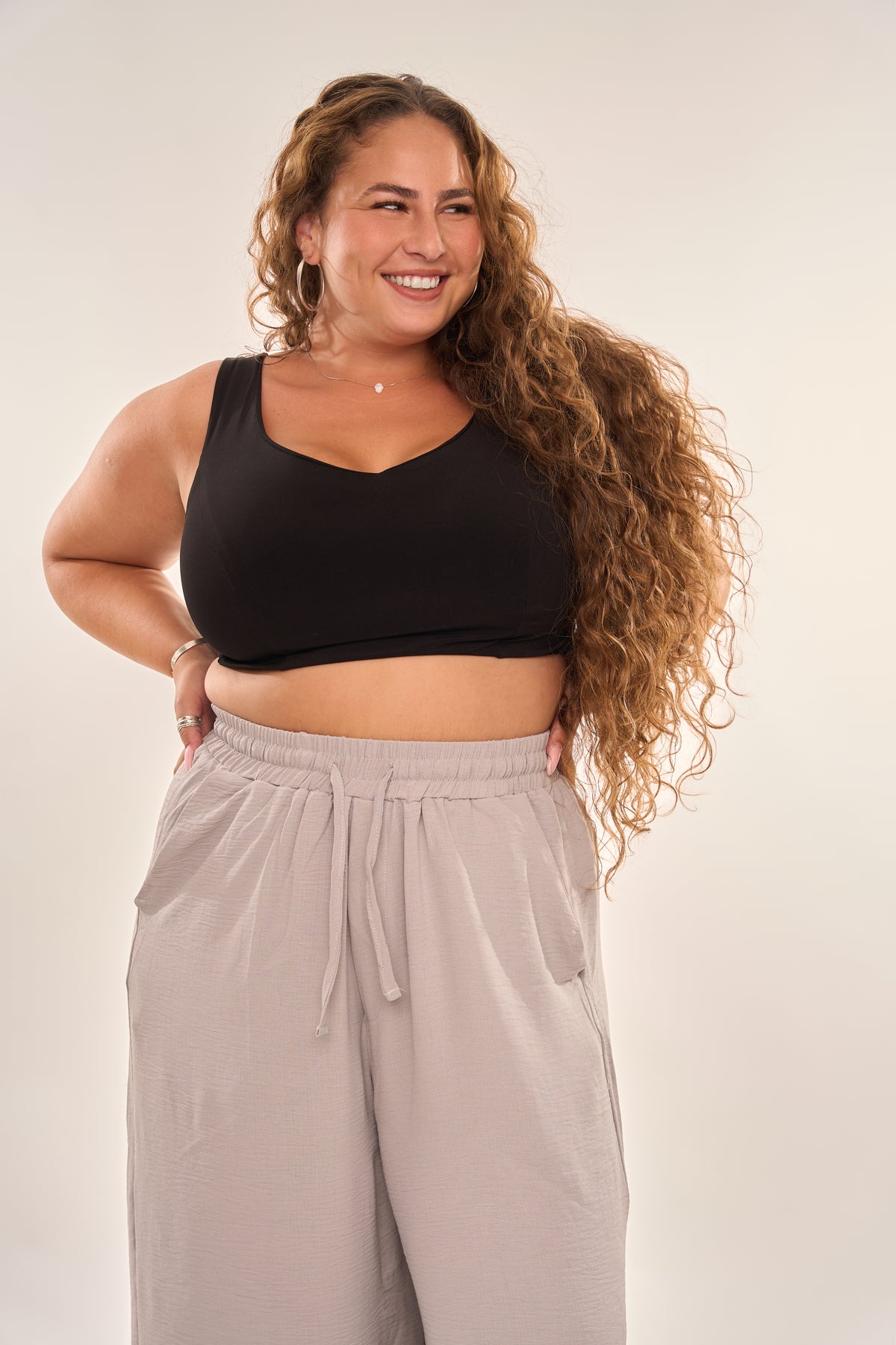 מכנסי לי - אפור