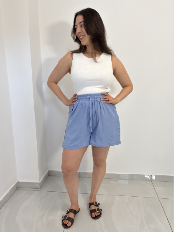 מכנסי גל - תכלת
