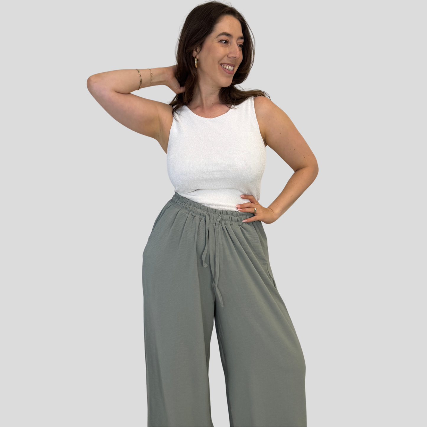 מכנסי לי - ירוק בהיר