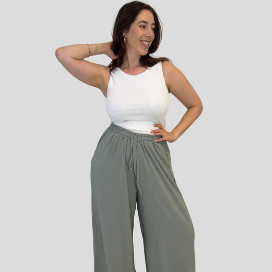 מכנסי לי - ירוק מנטה