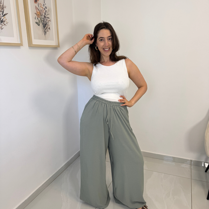 מכנסי לי - ירוק בהיר