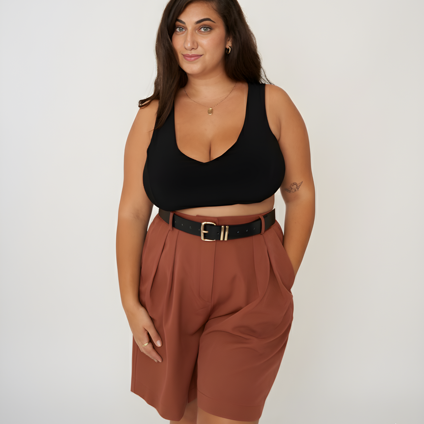 מכנסי ברק - חום