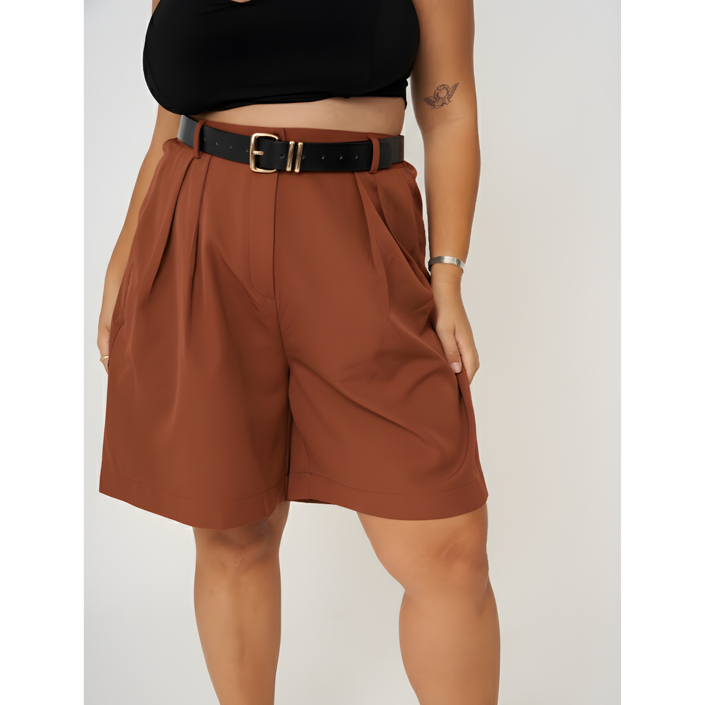 מכנסי ברק - חום