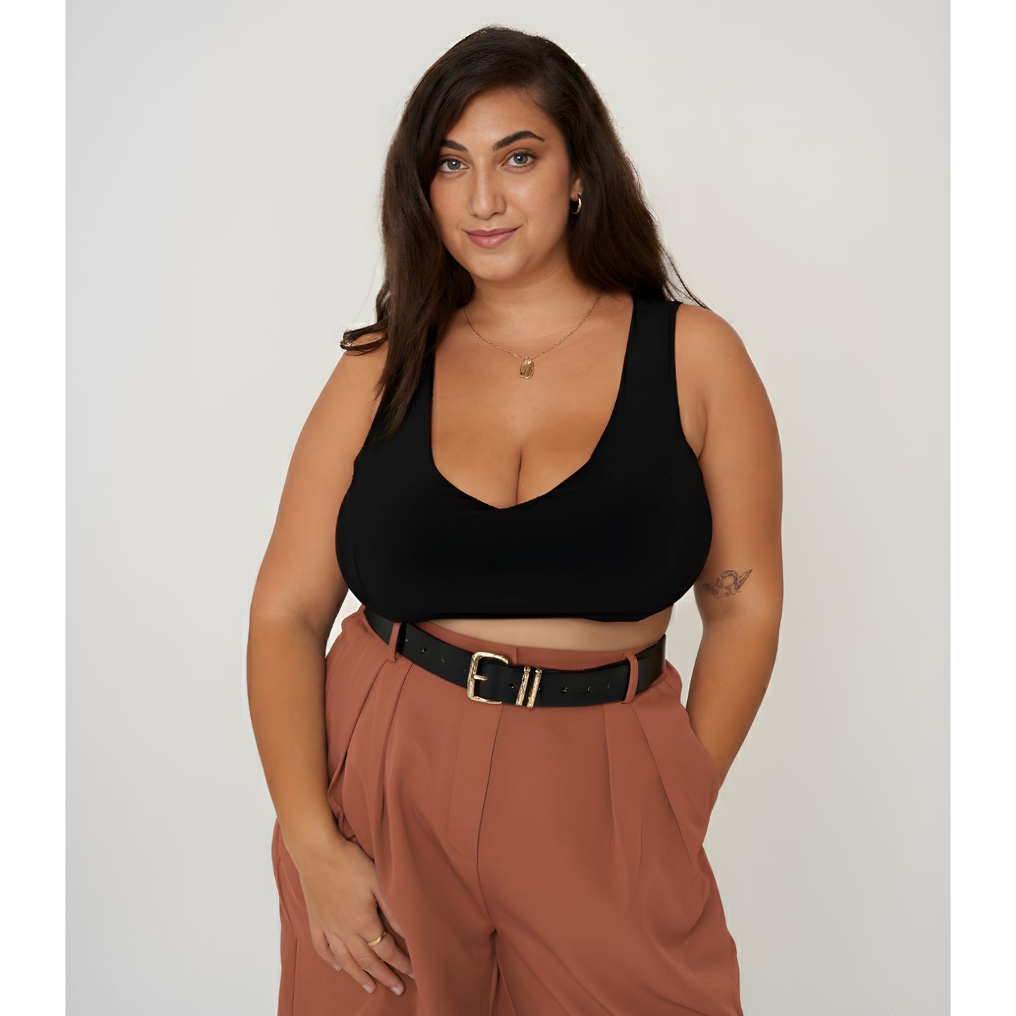 מכנסי ברק - חום