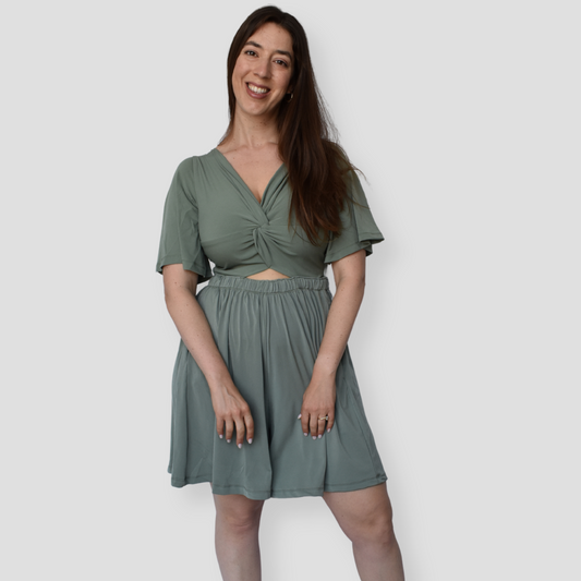 אוברול מתן - ירוק מנטה