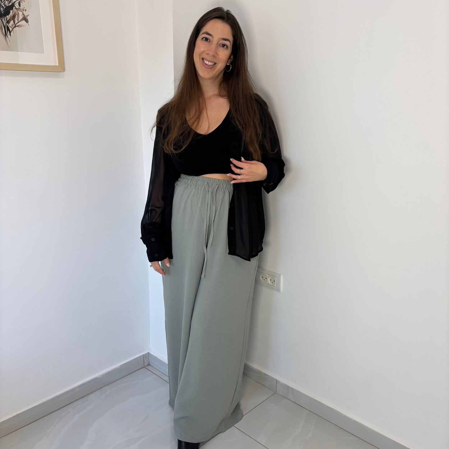 מכנסי לי - ירוק בהיר