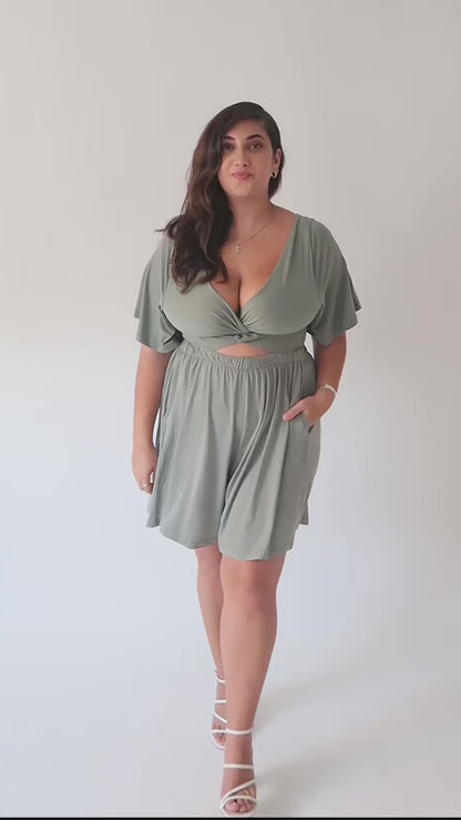 אוברול מתן - ירוק מנטה