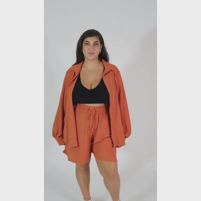 מכנסי גל - כתום