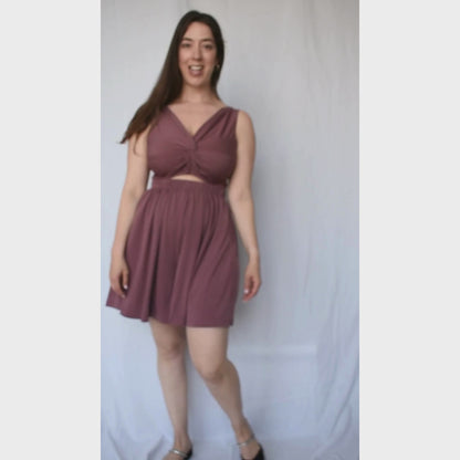 אוברול קאי - חום בורדו