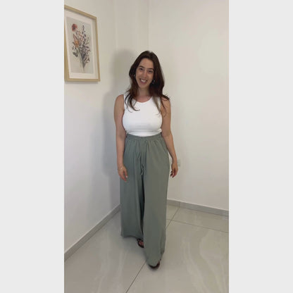 מכנסי לי - ירוק מנטה