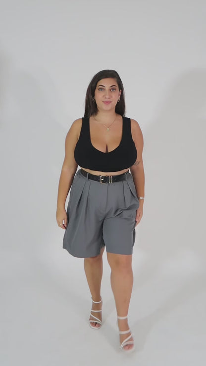 מכנס ברק אפור